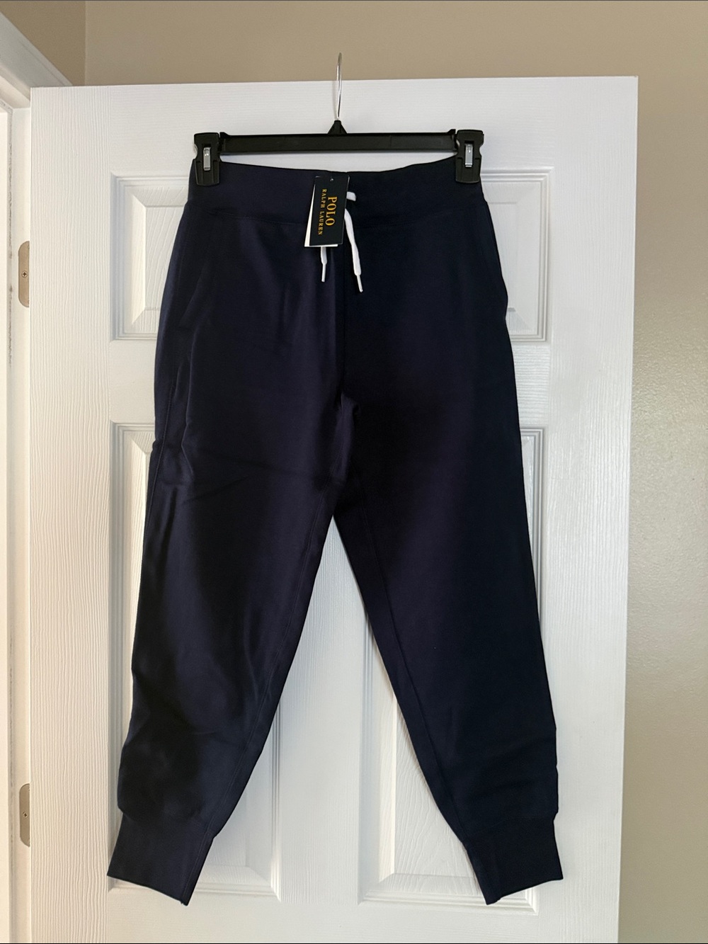 Polo by Ralph Lauren Navy Drawstring Jogger Sweatpants(no logo)